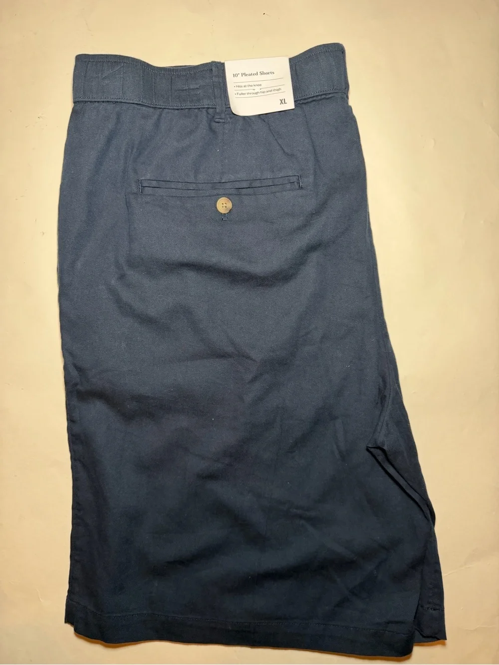 Goodfellow & Co Navy Flat-Front Cotton Shorts